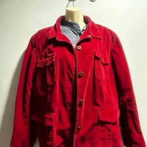 Eddie Bauer women’s red Corduroy Jacket